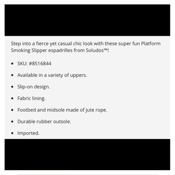 Soludos Velvet Platform Smoking Espadrille Slipper Loafers - Picture 14 of 17